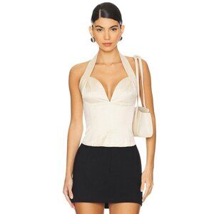 LPA Cream Halter Tank Top